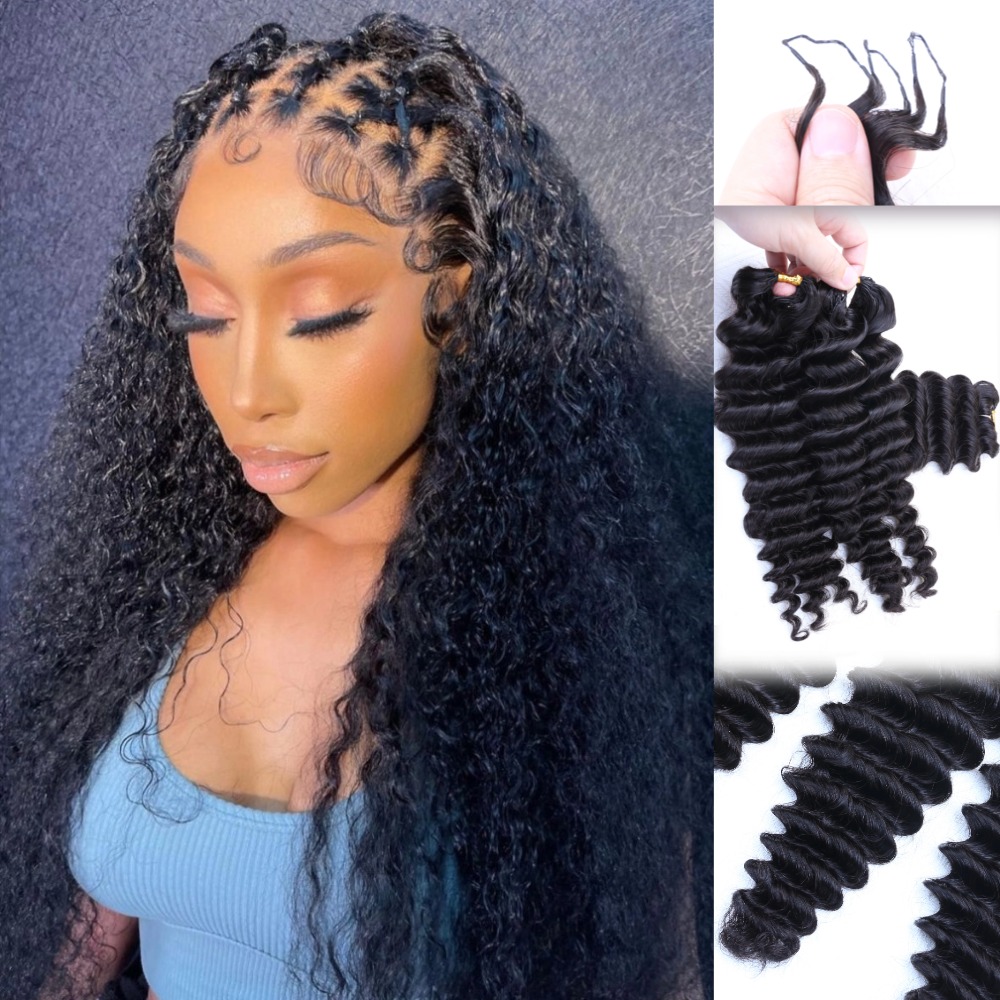 Crochet Braiding Hair - Cheveux humains vietnamiens 100 % naturels,