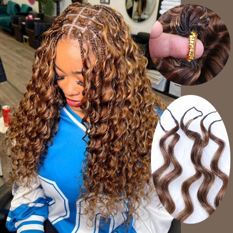 Crochet Braiding Hair - 4/27, mèches de cheveux naturels brésiliens,