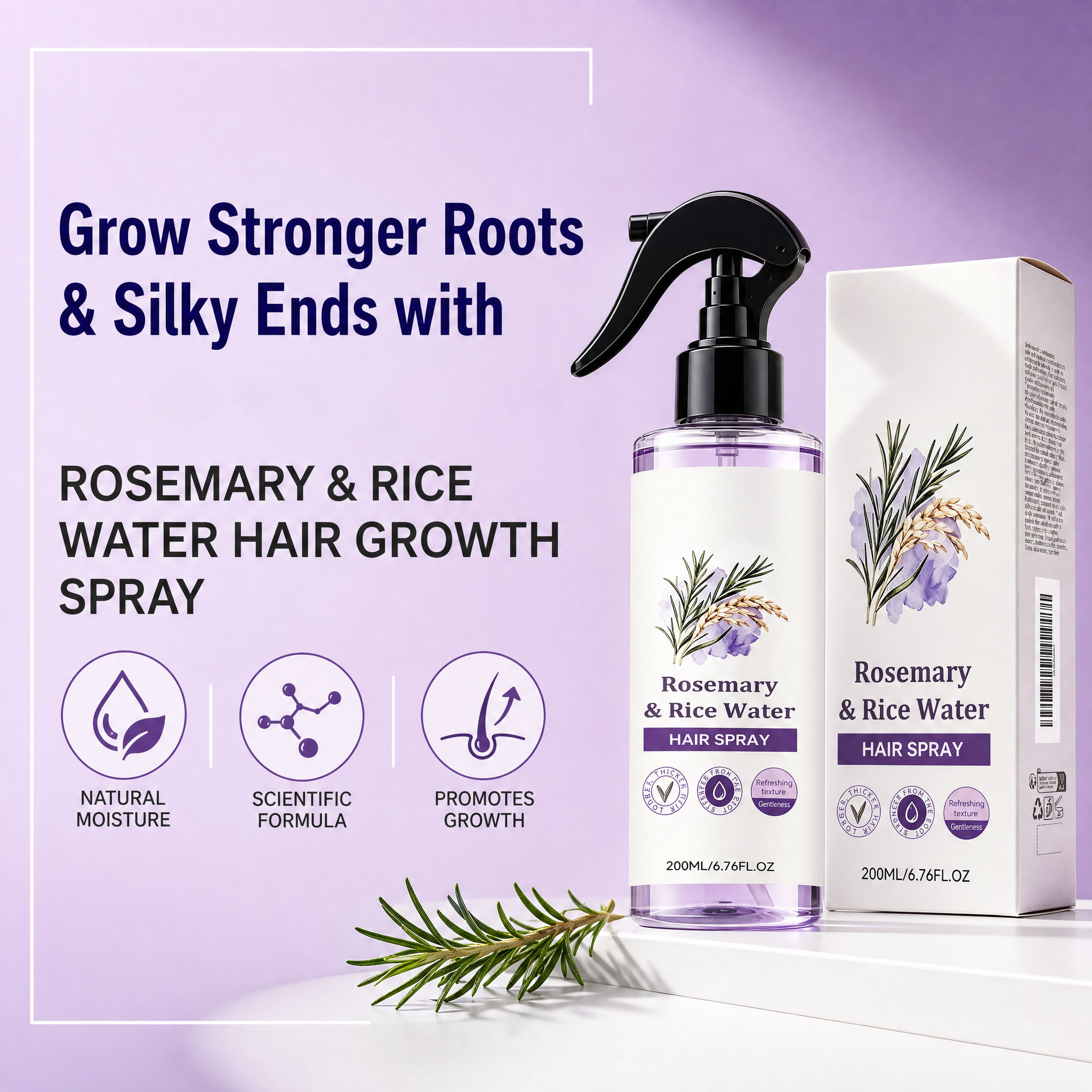 Hair Care With Rice Water - Spray revitalisant pour cheveux à l'eau