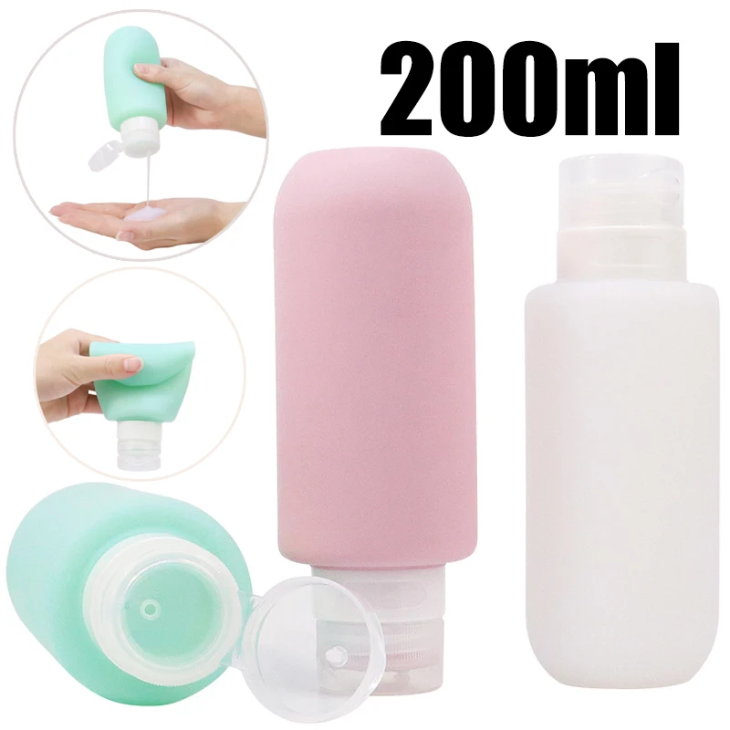Dry Shampoo Travel - Bouteille rechargeable en Silicone de 200ml,