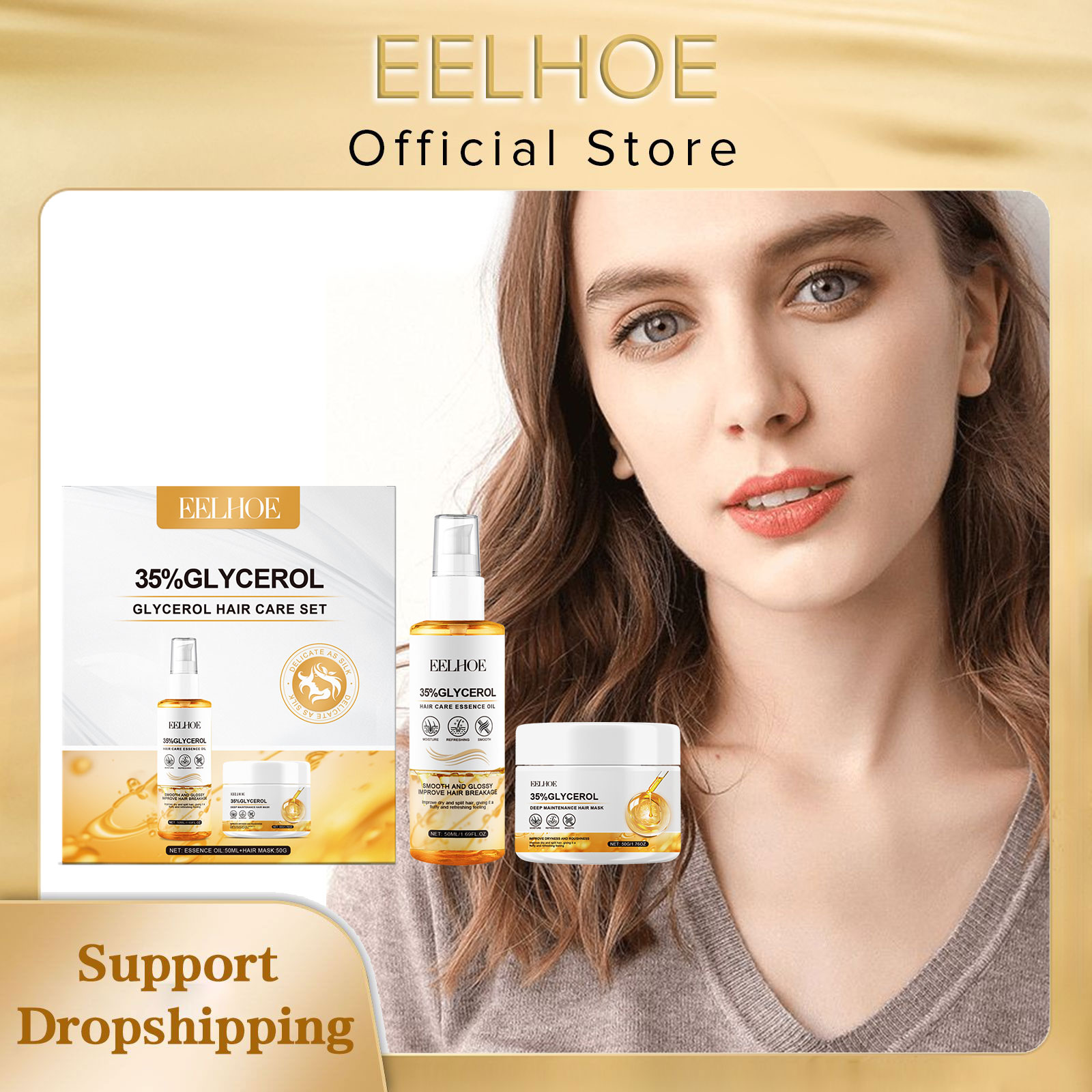 Hair Care Set - EELBathroom-Kit de soin capillaire E-Glycérol, acide